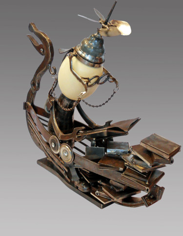 Sculpture intitulée "Drakkar" par Jean-Pierre Burquier, Œuvre d'art originale