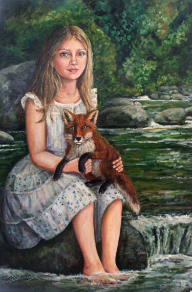 Peinture intitulée "HACIENDO AMIGOS" par Blázquez, Œuvre d'art originale, Huile