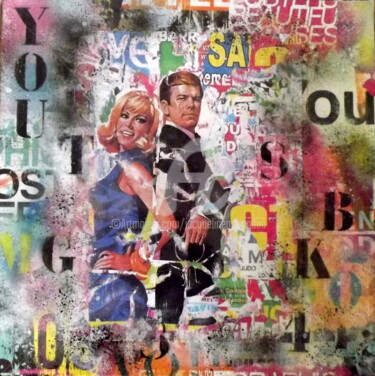 绘画 标题为“Glamour Attitude.jpg” 由Jacqueline Morandini, 原创艺术品, 丙烯 安装在木质担架架上