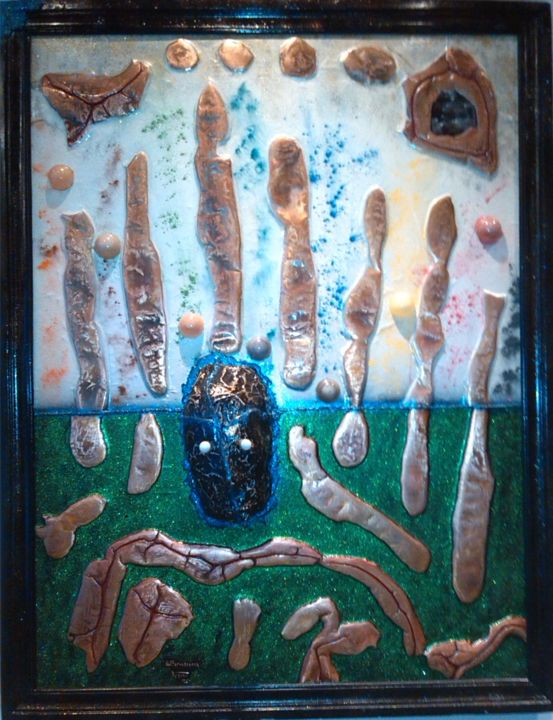 " Effervescence " 绘画, 44.1x34.3 in