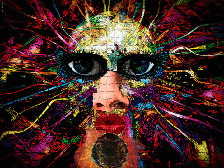 Digital Arts titled "Kolorowy umysł" by Alicja Nowak, Original Artwork