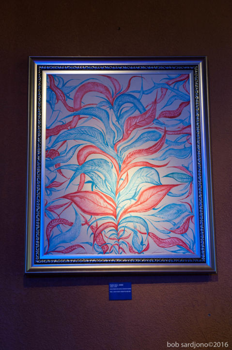 "Pianta Dell'Anima"2016-Indonesia-Bali 绘画, 59.1x39.4 in
