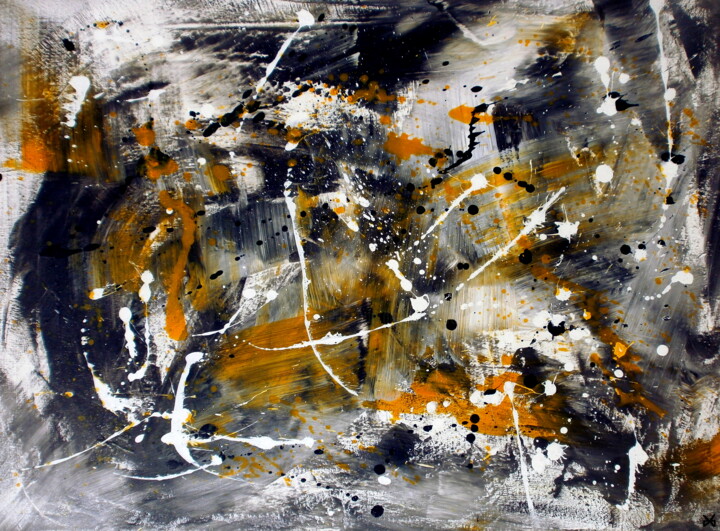 Painting titled "Alyssum - Abstracti…" by Davidian Gotis Abstraction Abstraite, Original Artwork, Acrylic