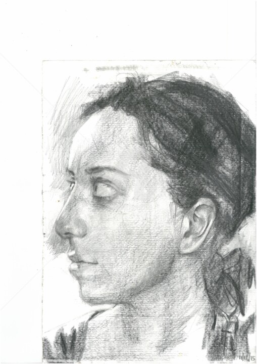 Drawing titled "STUDIO Adriana" by Francesco Lorusso, Original Artwork