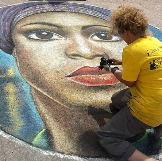 8ème Festival International de Street Painting 图画, 118.1x118.1 in