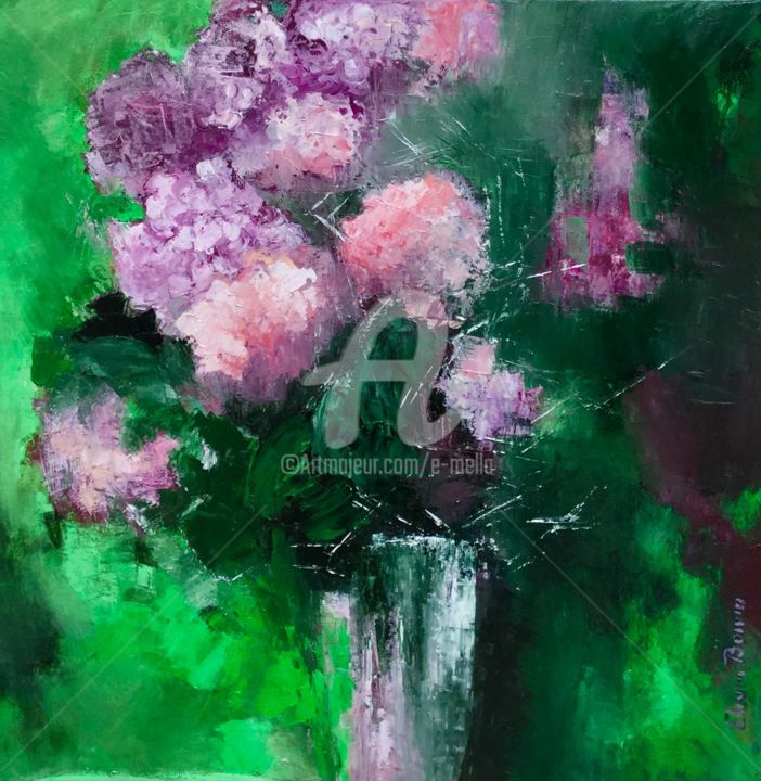 "Bouquet aux couleurs du jardin" 50x50