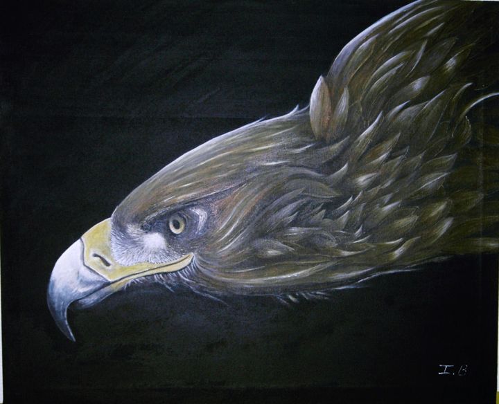 Peinture intitulée "proie-en-vue-n-77.j…" par Isabelle, Œuvre d'art originale