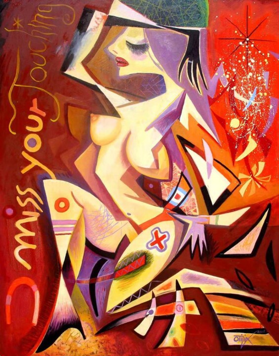 Pintura titulada "Nude" por Kaola Oty, Obra de arte original