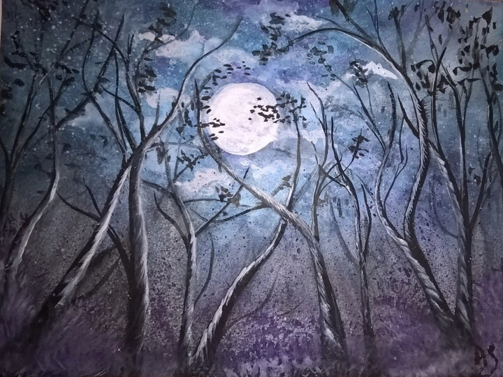 Peinture intitulée "19264499-1020792774…" par Aurore Sylvestre, Œuvre d'art originale, Aquarelle