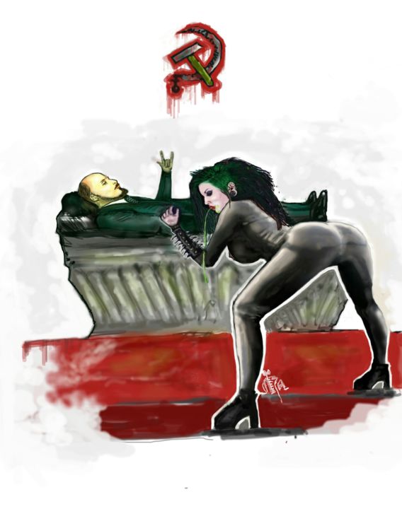 Digital Arts titled "Lenin kaif" by Myoza_kostey, Original Artwork