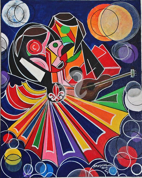 GYPSY PARTY (FESTA CIGANA) 绘画, 36.2x28.7 in