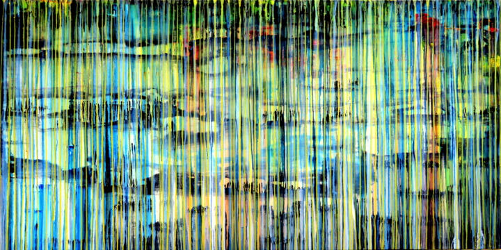 Painting titled "The Emotional Creat…" by Carla Sá Fernandes, Original Artwork, Acrylic Mounted on Wood Stretcher frame