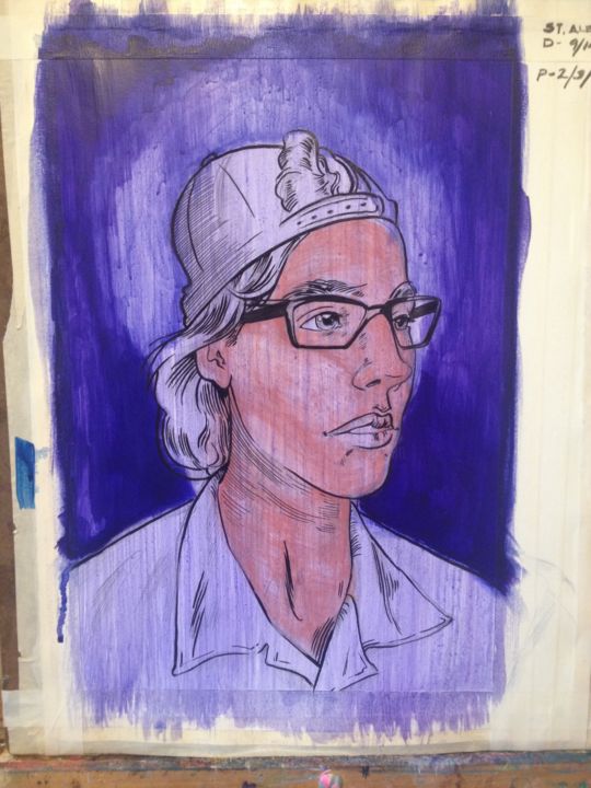 Alex 2 绘画, 16x12 in
