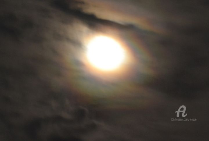 Photography titled "Rainbow Moon Mother" by Mariska Ma Veepilaikaliyamma, Original Artwork