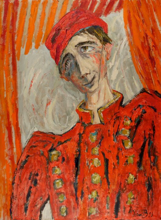 Peinture intitulée "Groom devant l'entr…" par Dominique Bertrand, Œuvre d'art originale, Huile