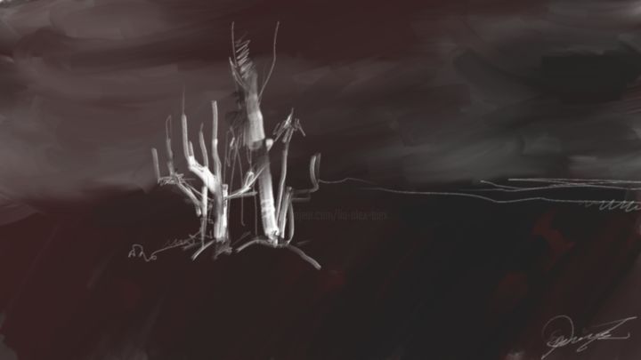 Drawing titled "missing-tree" by Skywalker, Original Artwork, Other