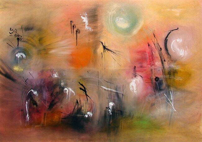 Peinture intitulée "L'entre deux axes,…" par Muriel Cayet, Œuvre d'art originale