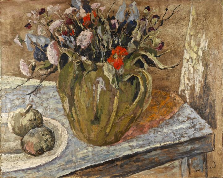 Peinture intitulée "la cruche du Vernay" par Dominique Bertrand, Œuvre d'art originale, Huile