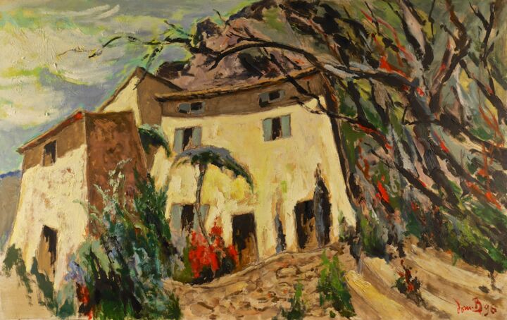 Peinture intitulée "La Clémentine" par Dominique Bertrand, Œuvre d'art originale, Huile