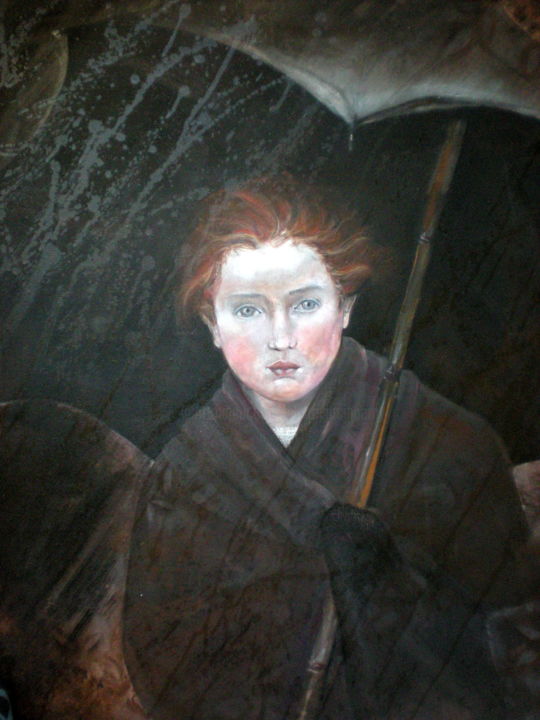Malerei mit dem Titel "Victoria" von Claire Mcinnerny, Original-Kunstwerk, Acryl Auf Keilrahmen aus Holz montiert