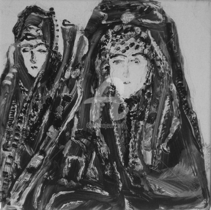 Pintura titulada "sisters" por Rajka Serbak, Obra de arte original