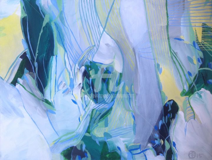 Painting titled "Natur in der Stadt,…" by Sebastian Olivier Burckhardt, Original Artwork