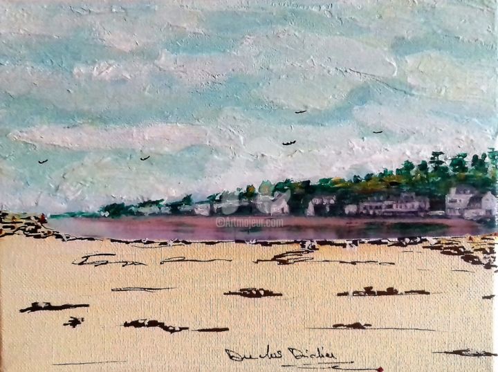 Peinture intitulée "bas-pouldu-peinture…" par Didier Duclos, Œuvre d'art originale, Acrylique