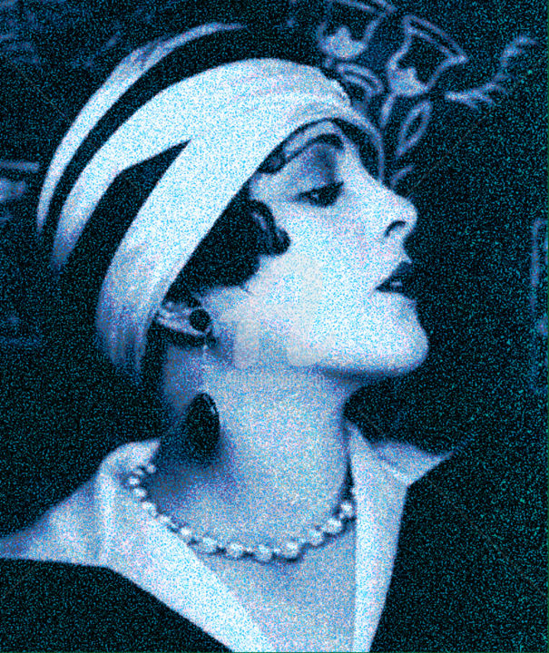 제목이 "Billie Dove."인 디지털 아트 Tito Villa로, 원작, 디지털 페인팅