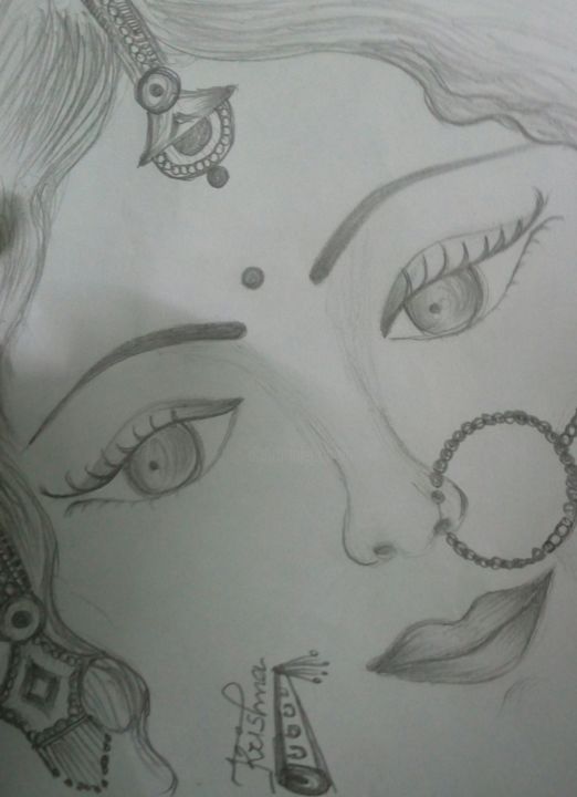 Drawing titled "imag1287-1.jpg" by Dr K N Khodifad Khodifad, Original Artwork, Charcoal
