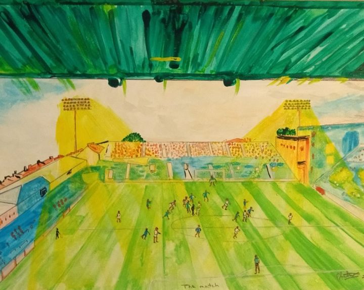 Fantasy football 绘画, 11.8x15.8 in