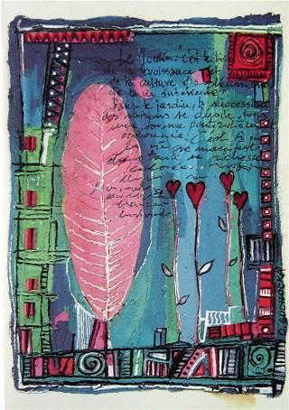 Peinture intitulée "Carte_-_Amnesty_Int…" par Catherine Suchocka, Œuvre d'art originale