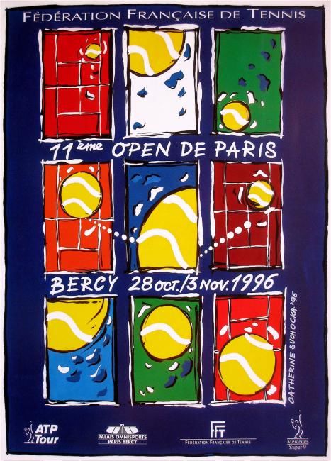 Peinture intitulée ""11 ème OPEN DE PAR…" par Catherine Suchocka, Œuvre d'art originale