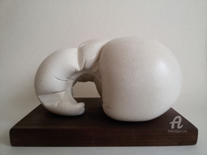 Sculpture titled "Tension" by Kristiyan Zheynov, Original Artwork, Mixed Media