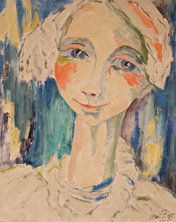 Peinture intitulée "Marie-Claire (parur…" par Dominique Bertrand, Œuvre d'art originale, Huile