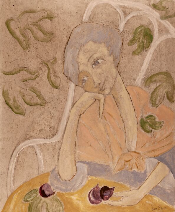 Peinture intitulée "Marie-Claire (2)" par Dominique Bertrand, Œuvre d'art originale, Huile