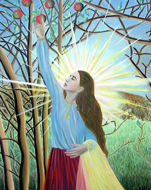 Картина под названием "Spirit" - Anna Lobsanova, Подлинное произведение искусства