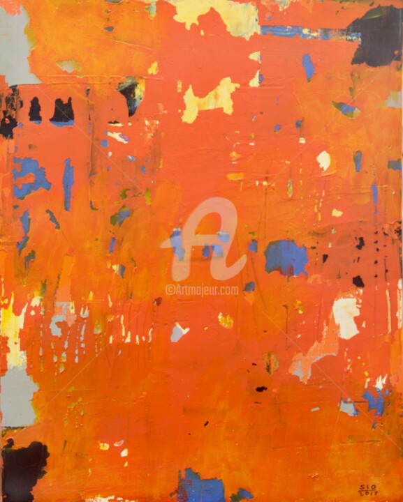 Painting titled "Top-down, Bottom-up…" by Sio Montera, Original Artwork, Acrylic
