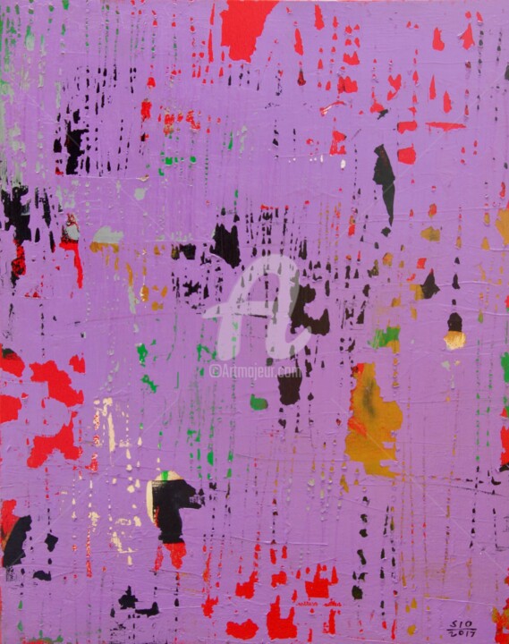 Painting titled "Top-down, Bottom-up…" by Sio Montera, Original Artwork, Acrylic