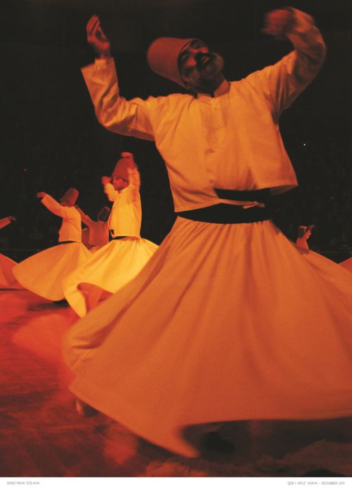 Fotografie getiteld "Whirling Dervishes" door Deniz Reha Ozilhan, Origineel Kunstwerk