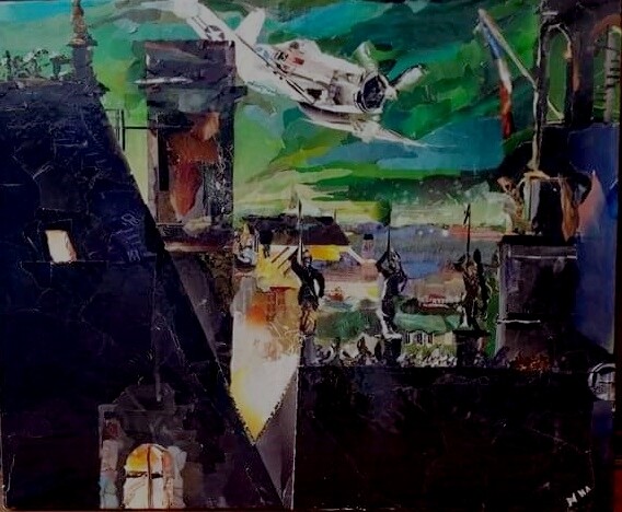 Collages intitulée "libération" par Dana, Œuvre d'art originale