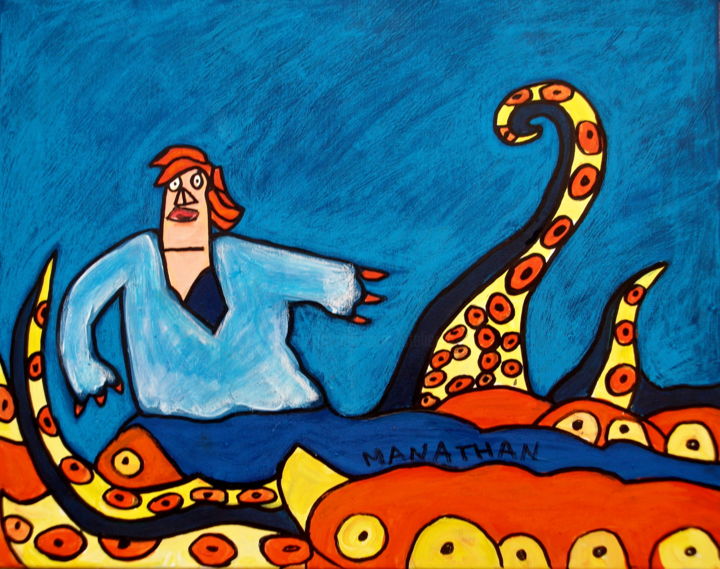 Painting titled "Transformation" by Nathalia Chipilova, Original Artwork, Acrylic