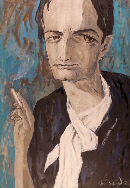 Peinture intitulée "Vincent B. (2)" par Dominique Bertrand, Œuvre d'art originale, Huile