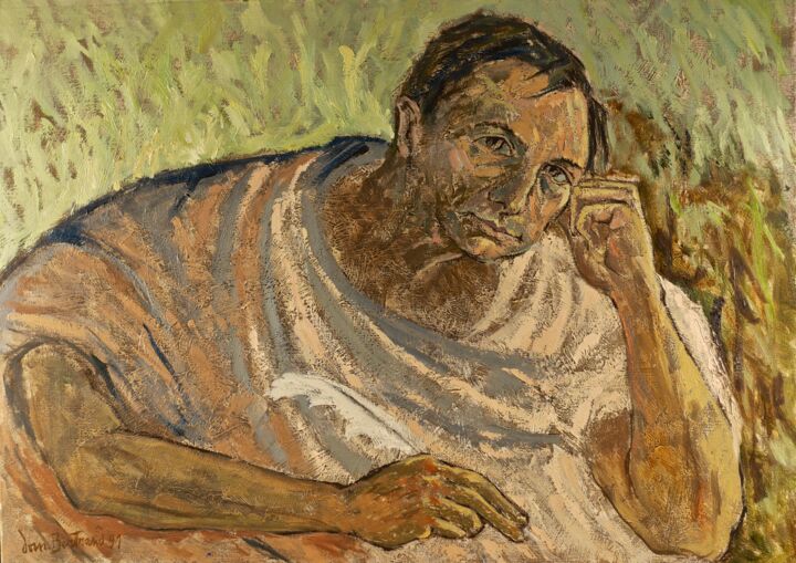 Peinture intitulée "Philippe Mo. (2)" par Dominique Bertrand, Œuvre d'art originale, Huile