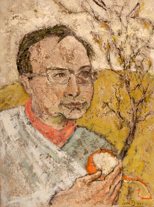 Peinture intitulée "Philippe Mo. (1)" par Dominique Bertrand, Œuvre d'art originale, Huile