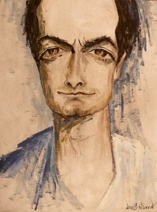 Peinture intitulée "Vincent B. (1)" par Dominique Bertrand, Œuvre d'art originale, Huile