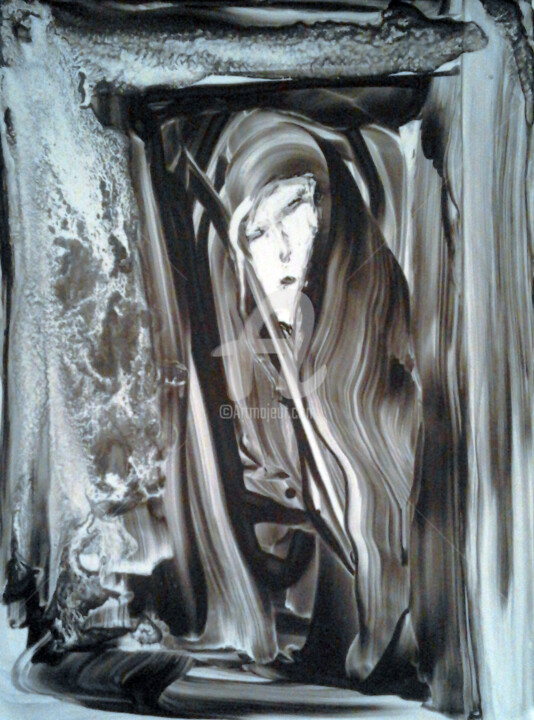 Painting titled "Morning with Gods" by Rajka Serbak, Original Artwork, Tempera