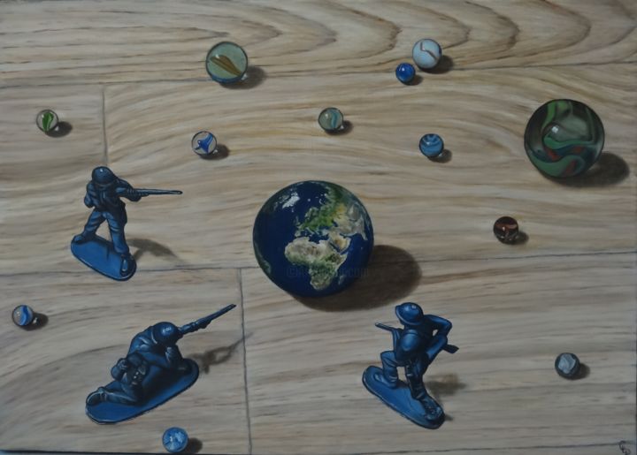 Dangerous game 绘画, 19.7x27.6 in