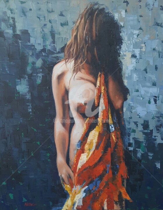 Timide 绘画, 33.1x27.6 in