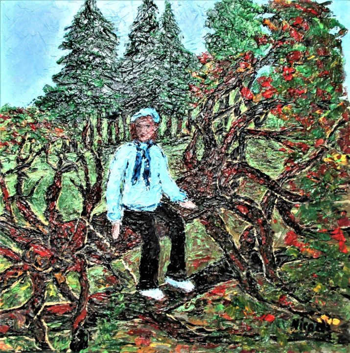 Pintura titulada "BANC IMPROVISE" por Nicodi, Obra de arte original, Acrílico