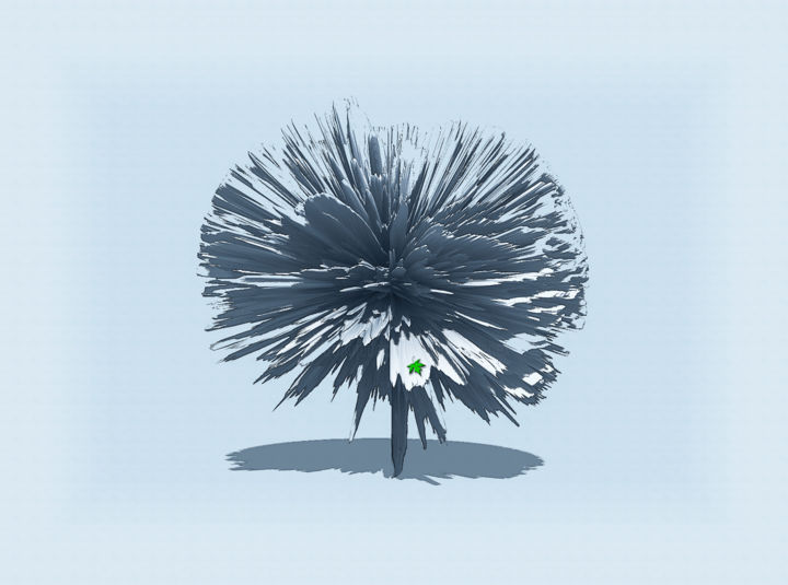 Digital Arts titled "L'ARBRE D'HIVER" by Blaise Lavenex, Original Artwork